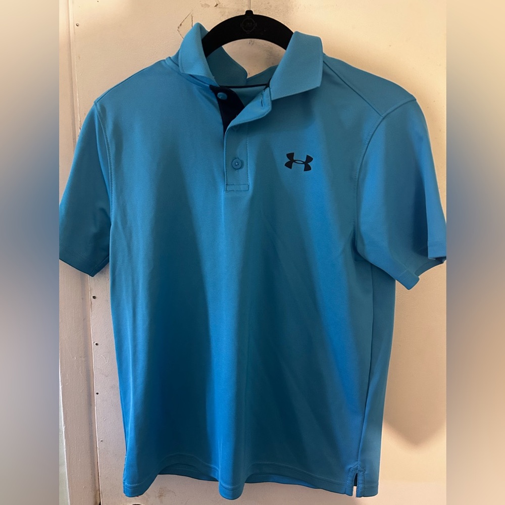 Kids Blue Sports Under Armour Polo